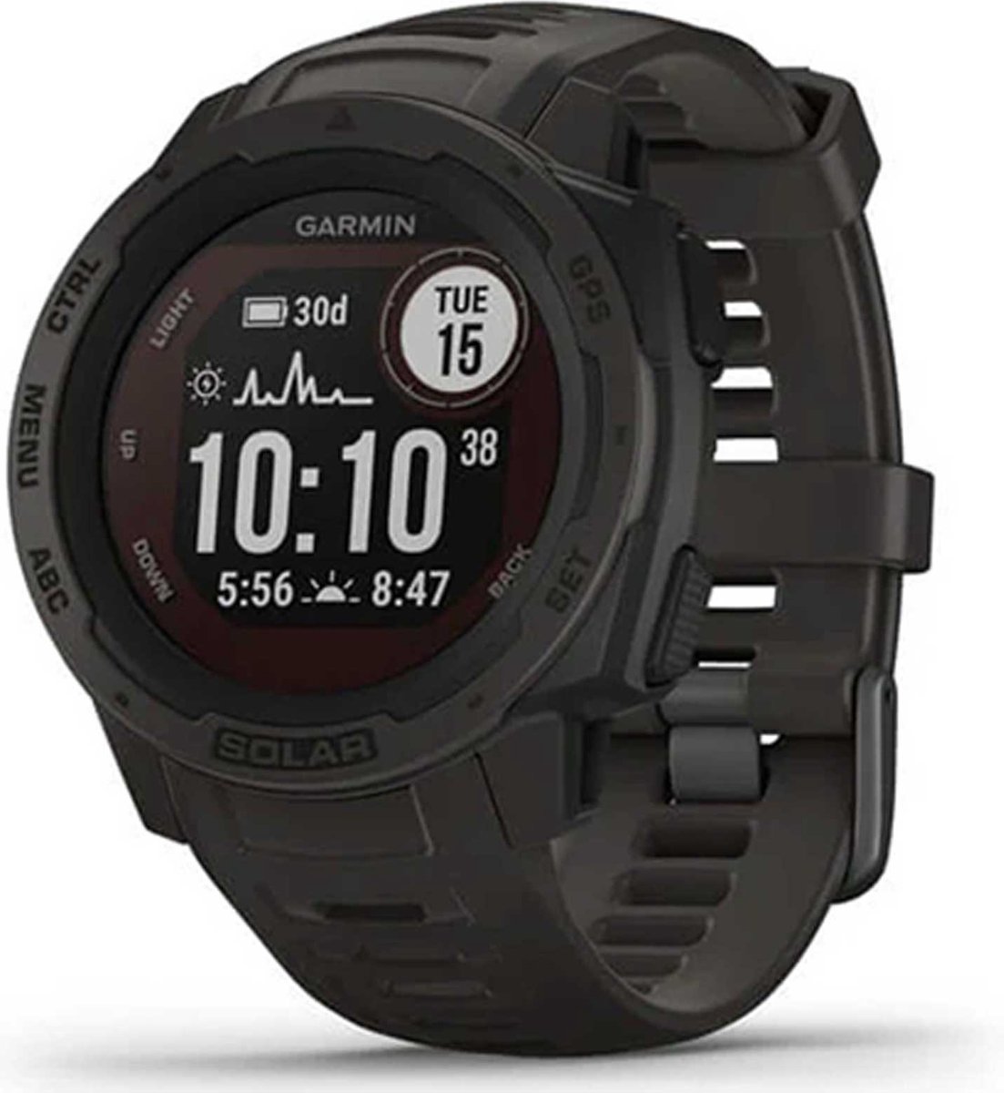 Garmin Instinct Solar Graphite Smartwatch