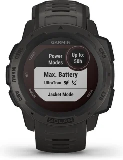 Garmin Instinct Solar Graphite Smartwatch