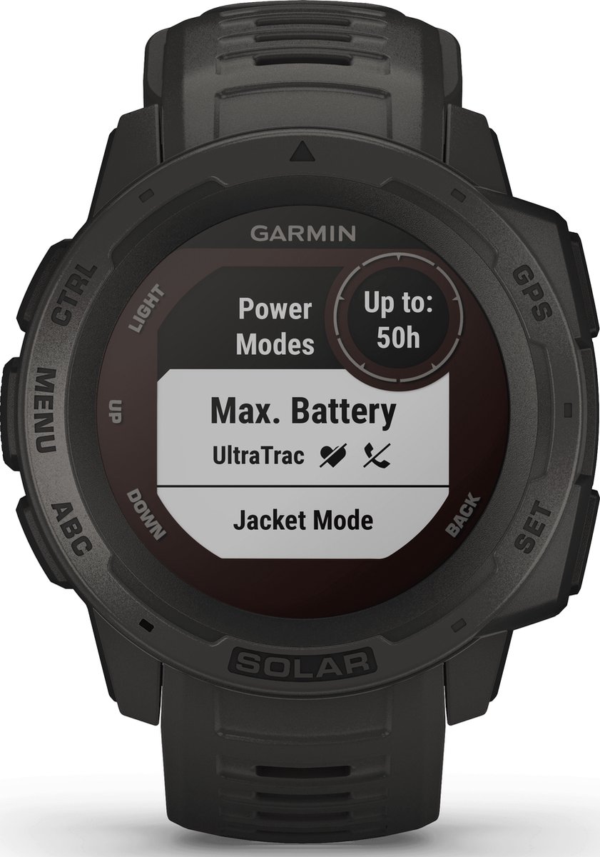 Garmin Instinct Solar Graphite Smartwatch