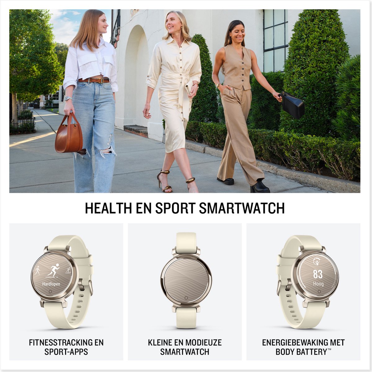 Garmin Lily Horloge Dames Garmin Garmin Lily Active Groen Coolblue