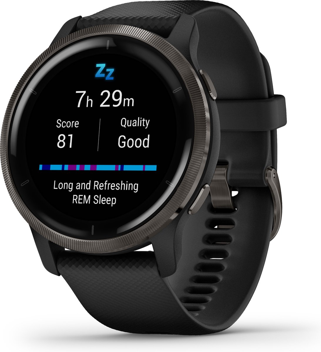 Garmin Venu 2 Heren Smartwatch 45 mm Zwart