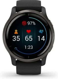 Garmin Venu 2 Heren Smartwatch 45 mm Zwart