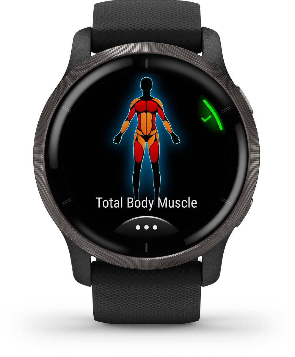 Garmin Venu 2 Heren Smartwatch 45 mm Zwart