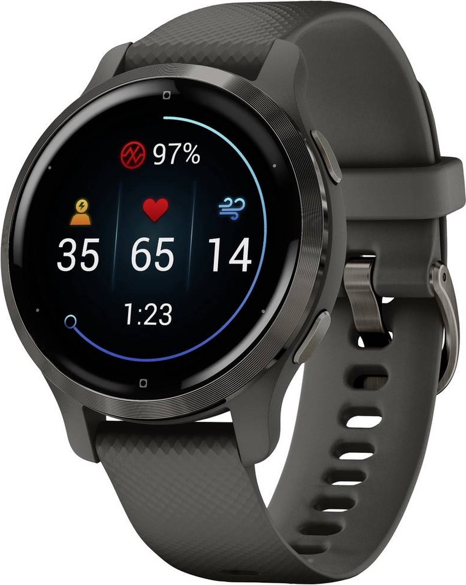 Garmin Venu 2s 40 mm Grey/Gunmetal Smartwatch Heren