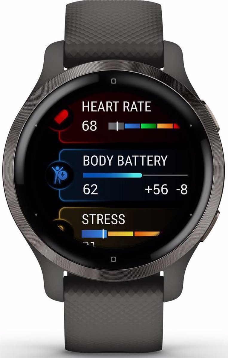 Garmin Venu 2s 40 mm Grey/Gunmetal Smartwatch Heren