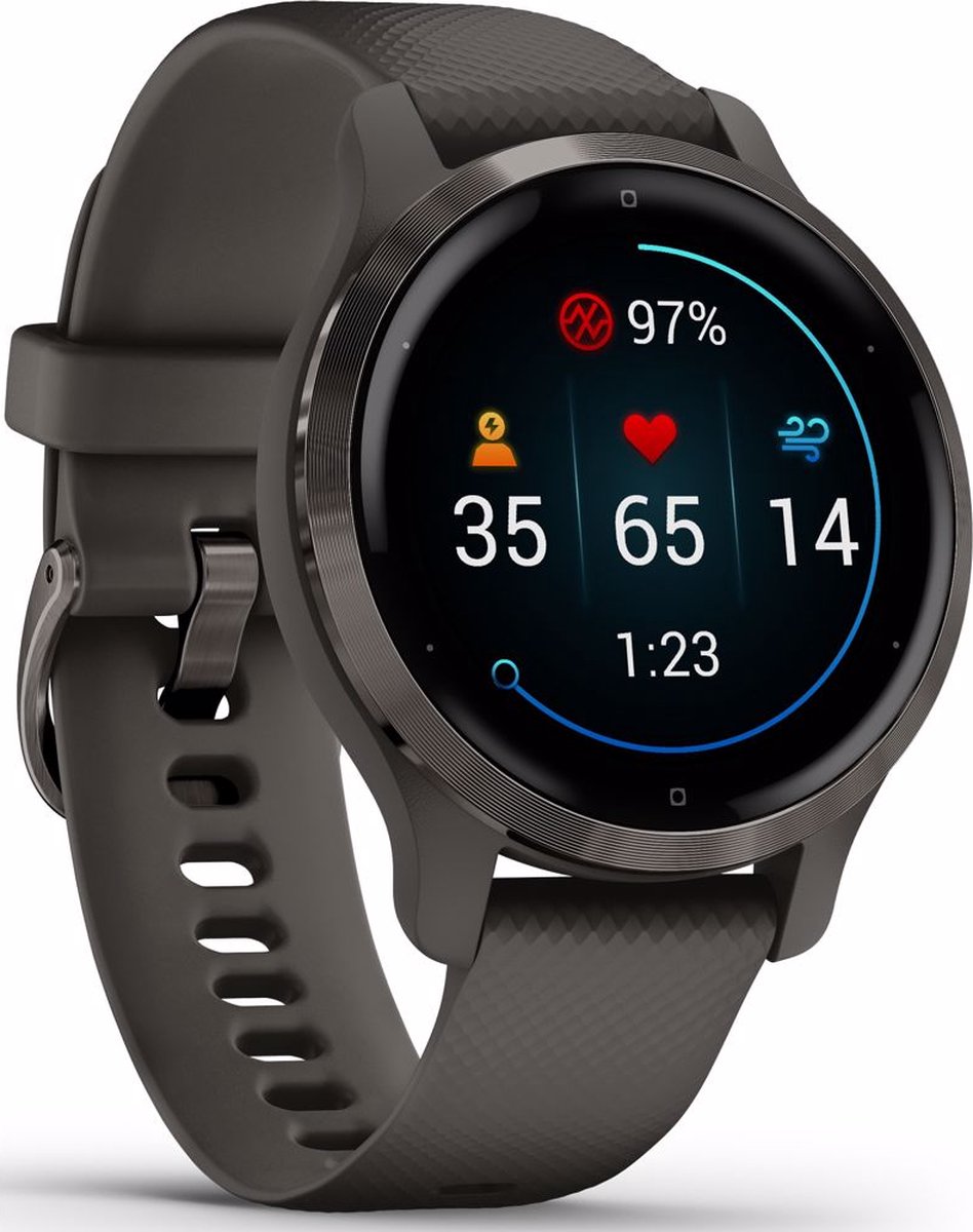 Garmin Venu 2s 40 mm Grey/Gunmetal Smartwatch Heren
