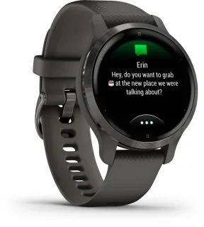 Garmin Venu 2s 40 mm Grey/Gunmetal Smartwatch Heren