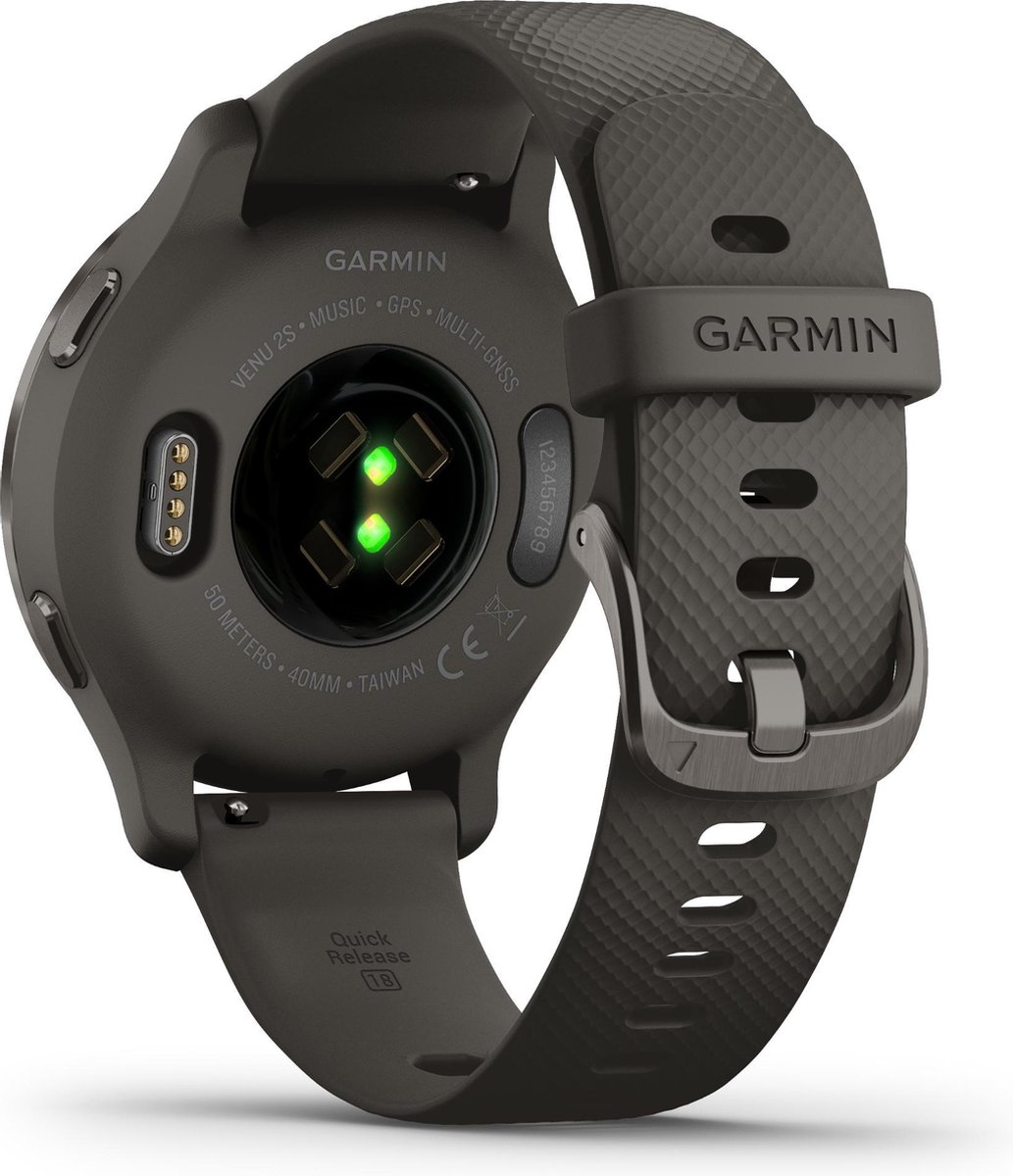 Garmin Venu 2s 40 mm Grey/Gunmetal Smartwatch Heren