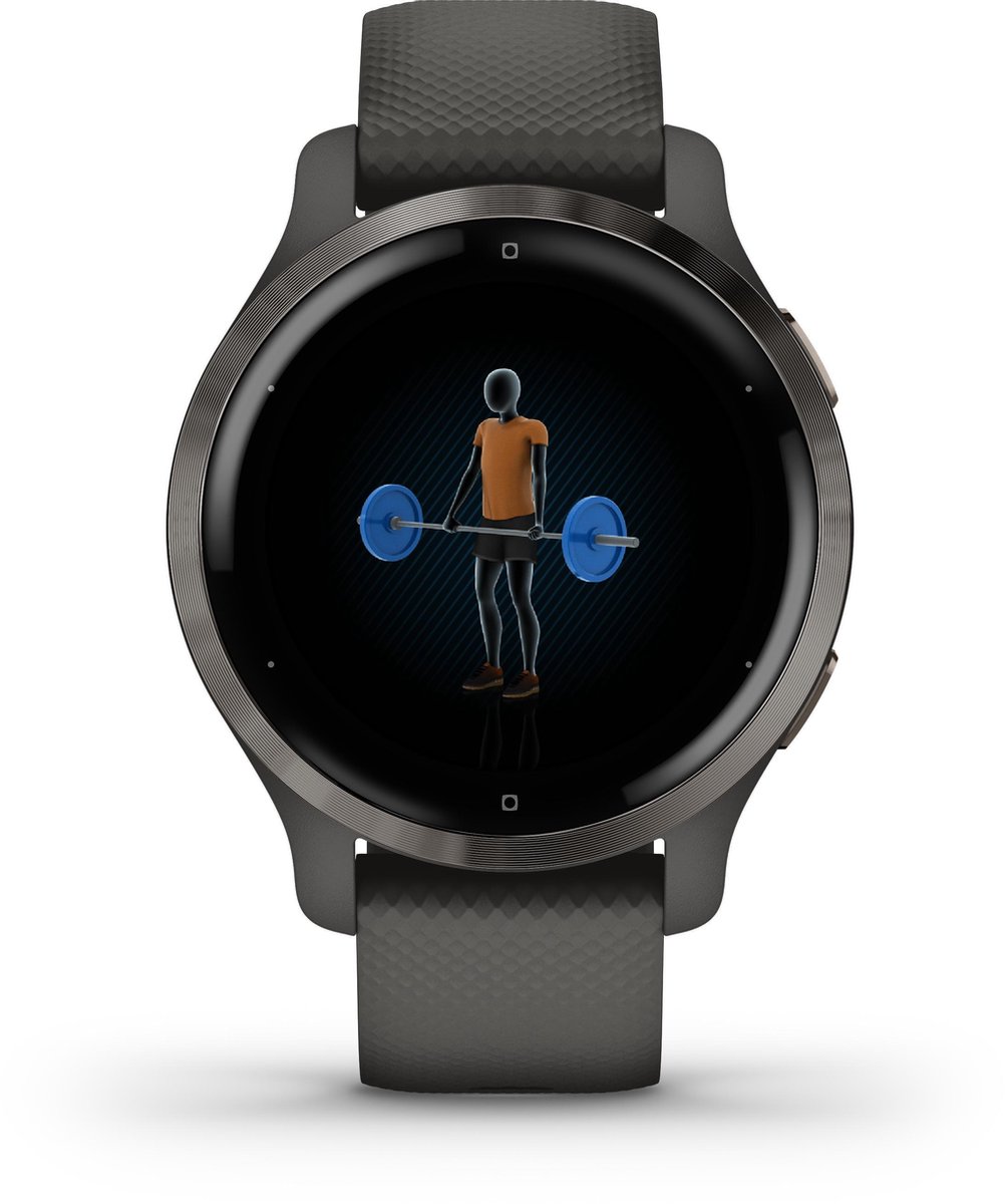 Garmin Venu 2s 40 mm Grey/Gunmetal Smartwatch Heren