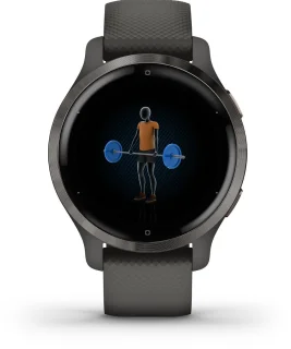 Garmin Venu 2s 40 mm Grey/Gunmetal Smartwatch Heren
