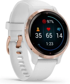Garmin Venu 2s Dames Smartwatch 40mm Rose Gold Wit