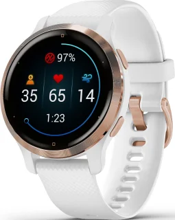 Garmin Venu 2s Dames Smartwatch 40mm Rose Gold Wit