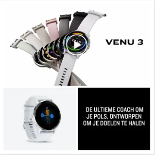 Garmin Venu 3 Smartwatch Zwart