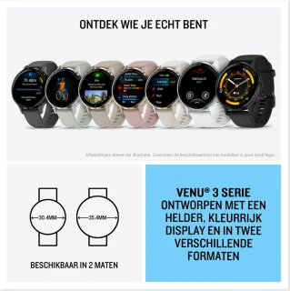 Garmin Venu 3 Smartwatch Zwart
