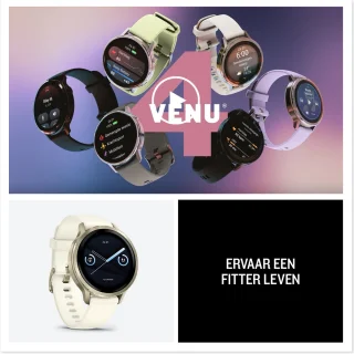 Garmin Venu 4 Smartwatch 41 mm Goud/Creme
