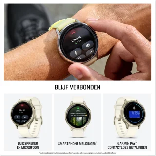 Garmin Venu 4 Smartwatch 41 mm Goud/Creme