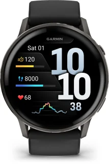 Garmin Venu 4 Smartwatch 45 mm Slate Grijs/Zwart