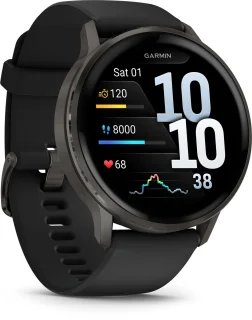 Garmin Venu 4 Smartwatch 45 mm Slate Grijs/Zwart