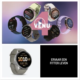 Garmin Venu 4 smartwatch 45 mm Zilver/Citroen