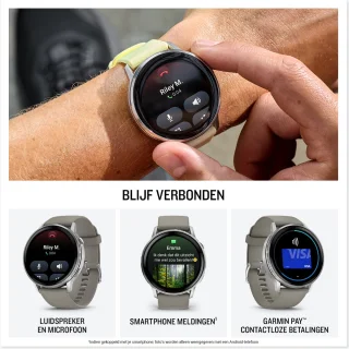Garmin Venu 4 smartwatch 45 mm Zilver/Citroen
