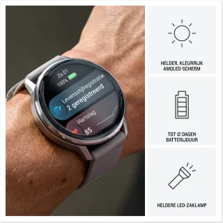 Garmin Venu 4 smartwatch 45 mm Zilver/Citroen