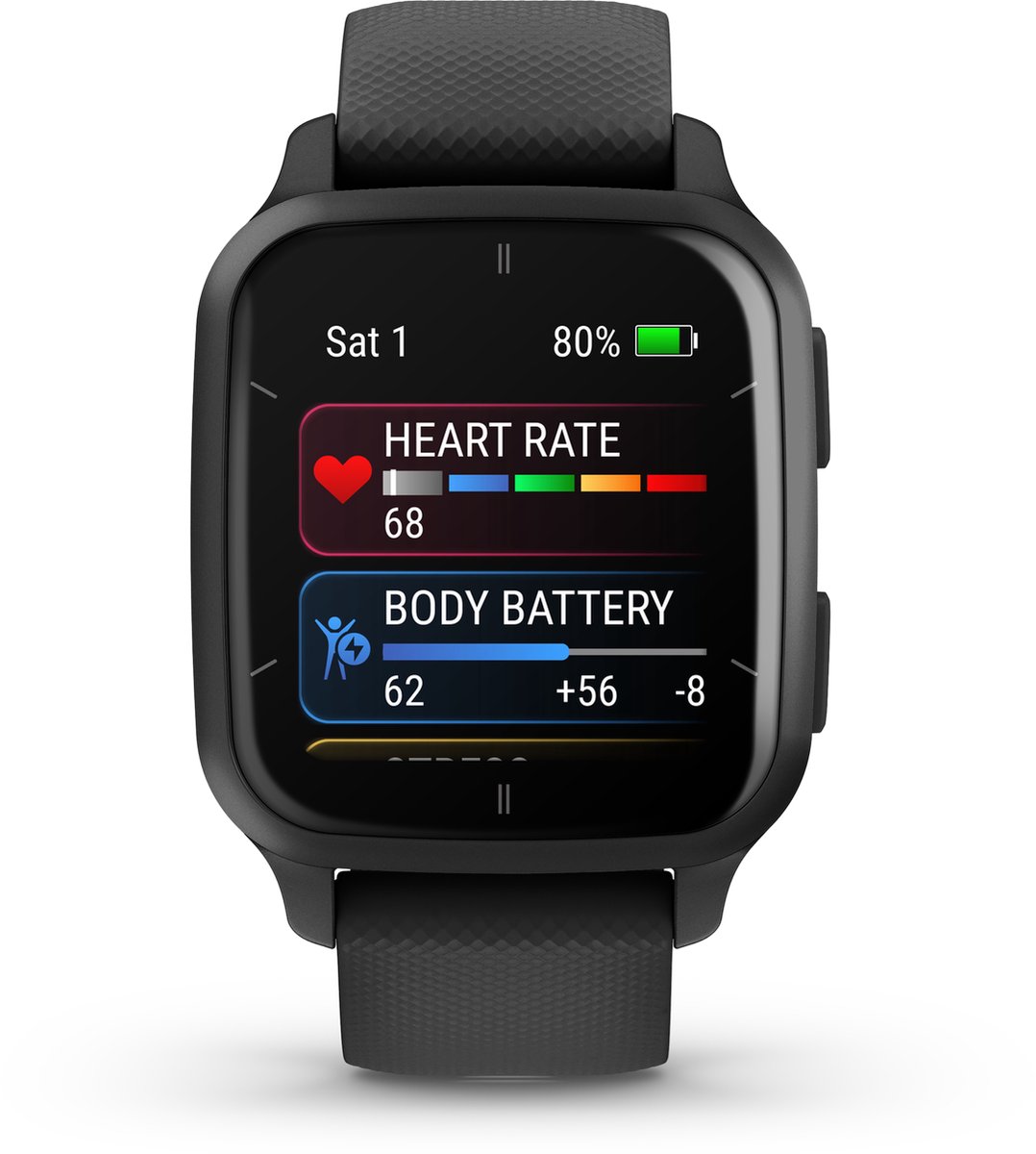 Garmin Venu Sq 2 Music Zwart Smartwatch