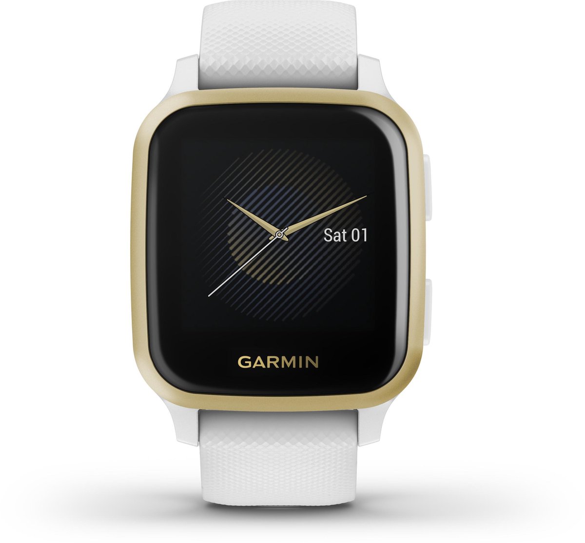 De Garmin Venu Sq Dames Smartwatch 41 mm Wit/Light Gold in één oogopslag