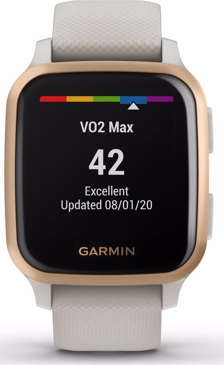 Garmin Venu Sq Music Smartwatch Light Sand Rose Gold