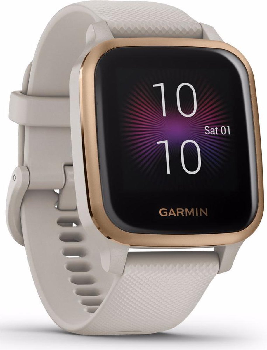 Garmin Venu Sq Music Smartwatch Light Sand Rose Gold