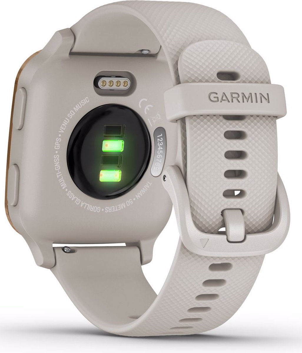 Garmin Venu Sq Music Smartwatch Light Sand Rose Gold