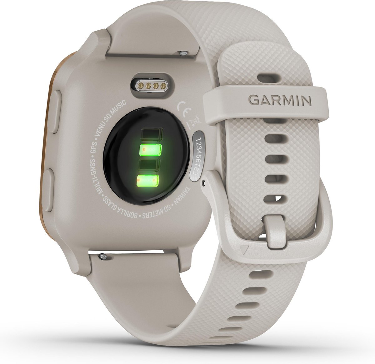 Garmin Venu Sq Music Smartwatch Light Sand Rose Gold