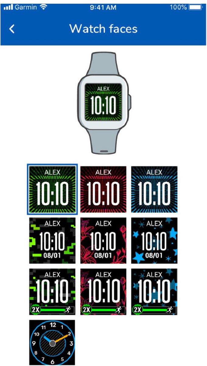 Garmin Vivofit Junior 3 Blauw