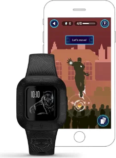 Garmin Vivofit Junior 3 Marvel Black Panther Zwart