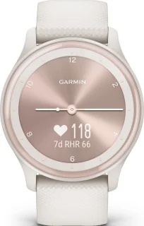 Garmin Vivomove Sport 40mm Ivoor Peach Gold Hybrid Smartwatch