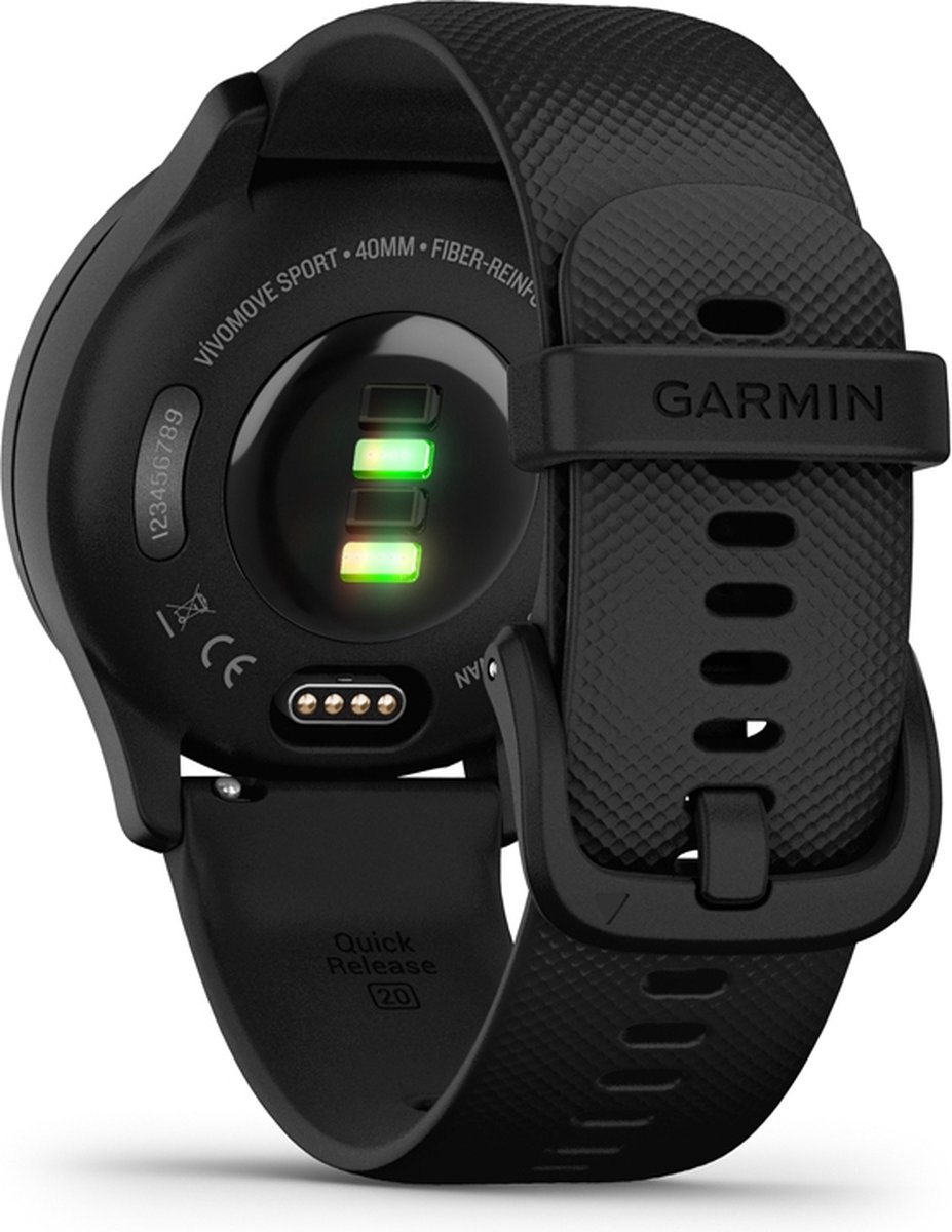 Garmin Vivomove Sport Hybrid Smartwatch 40mm Zwart