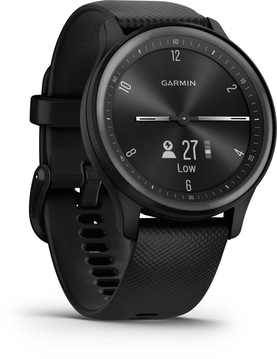 Garmin Vivomove Sport Hybrid Smartwatch 40mm Zwart