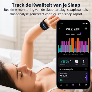 GlucoMeter Smartwatch - Blauwe band