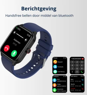 GlucoWatch ECG Hartslagmeter Smartwatch Zwart