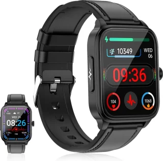 GlucoWatch ECG Hartslagmeter Smartwatch Zwart