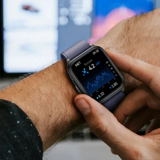GlucoWatch ECG Hartslagmeter Smartwatch Zwart