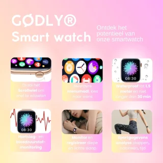 GØDLY 45 Premium Smartwatch Roze
