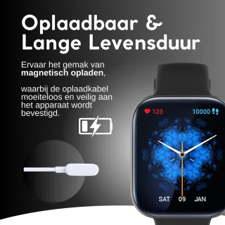 GØDLY 45 Premium Smartwatch Zwart