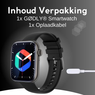 GØDLY 45 Premium Smartwatch Zwart