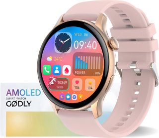 GØDLY® Amoled Smartwatch 46mm Roze