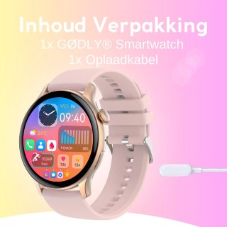 GØDLY® Amoled Smartwatch 46mm Roze