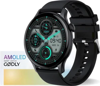 GØDLY Amoled Smartwatch 46mm Zwart