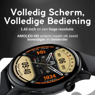 GØDLY Amoled Smartwatch 46mm Zwart