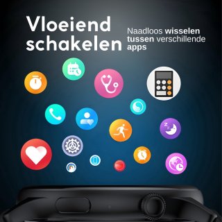 GØDLY Amoled Smartwatch 46mm Zwart