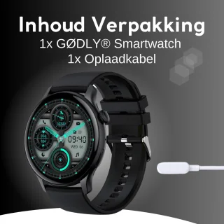 GØDLY Amoled Smartwatch 46mm Zwart