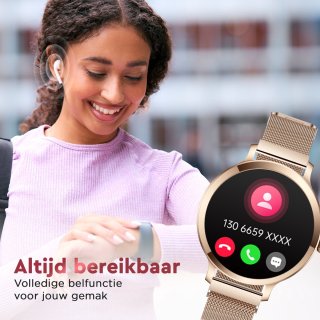 Golden Sound AMOLED Smartwatch Dames 40mm - 3 Extra Bandjes